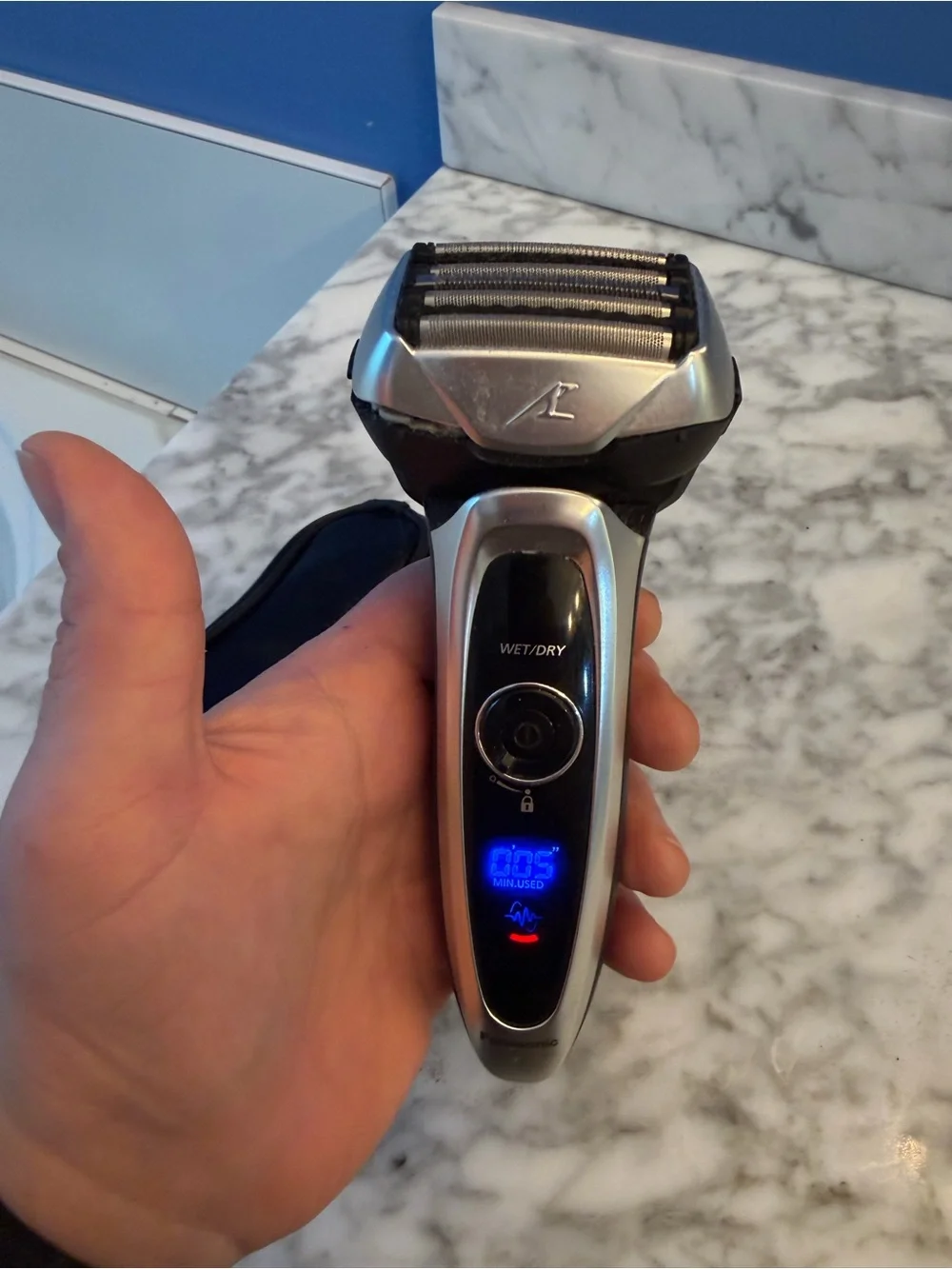 Panasonic Arc5 ES-LV65-S Wet/Dry Cordless Foil 5-Head Shaver Case Charger